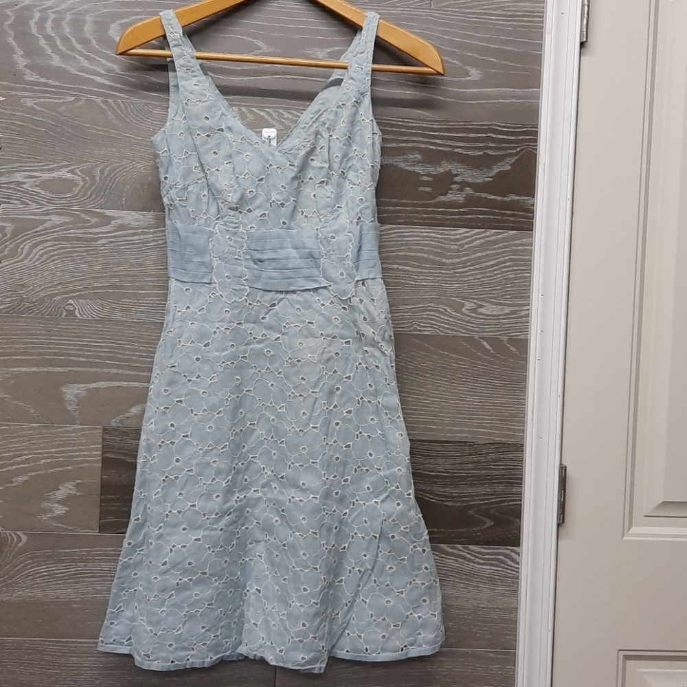 Odille 100% baby blue vintage feel dress